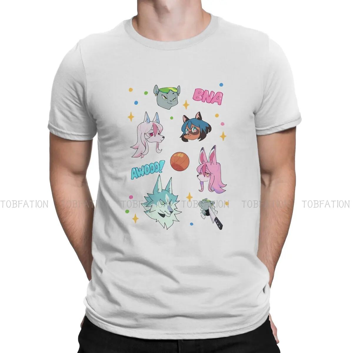 Футболка мужская с круглым вырезом, из чистого хлопка