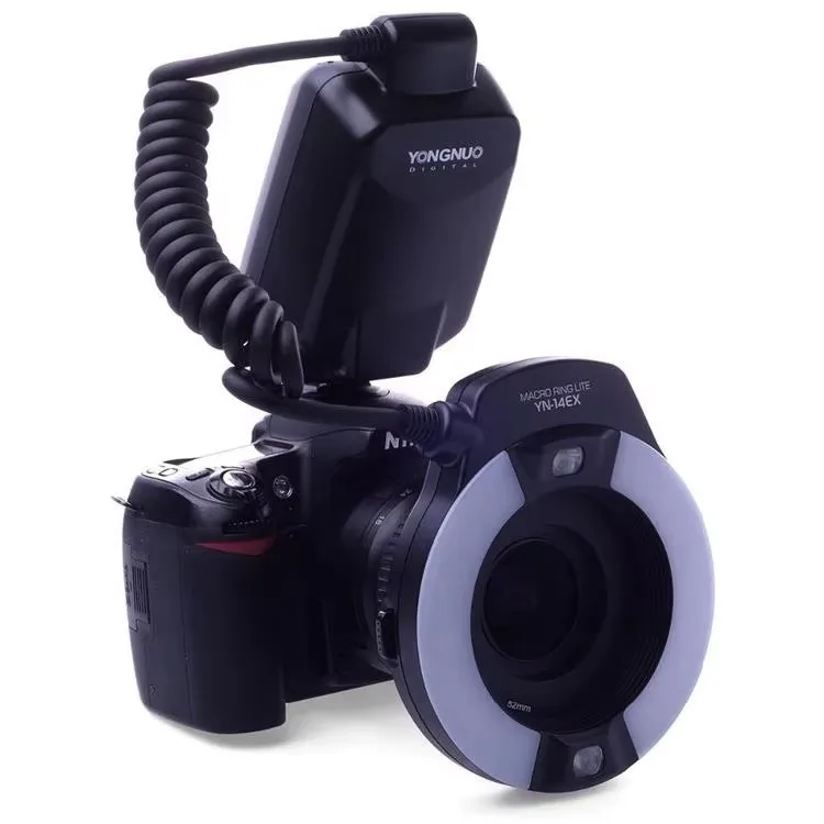 Фото Для YONGNUO YN-14EX Macro Ring Lite вспышка для зеркальных камер 7D/5D Mark II/5D Mark III/60D/650D TTL функциональная коробка №4