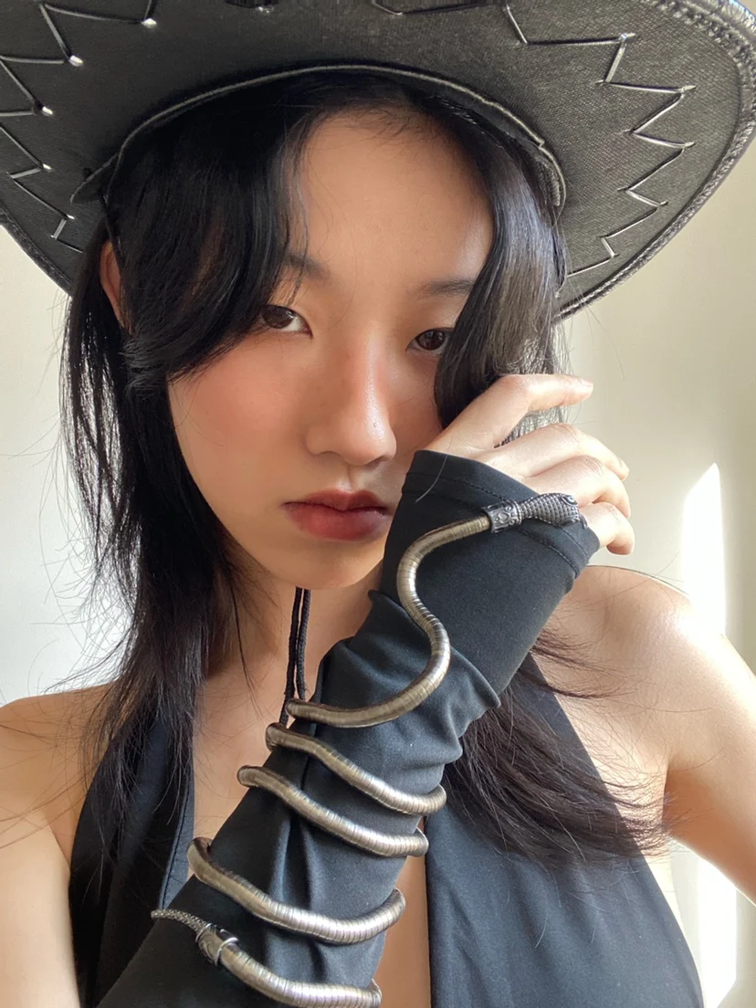 Fire up Snake Collar Bracelet Casual Shape Snake-Shaped Design Necklace Y2g Gyaru Jewelry Personali