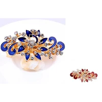 hairpin stylish accessory flower shape sparkling bright luster hair barrette for valentines day hair barrette hair clip