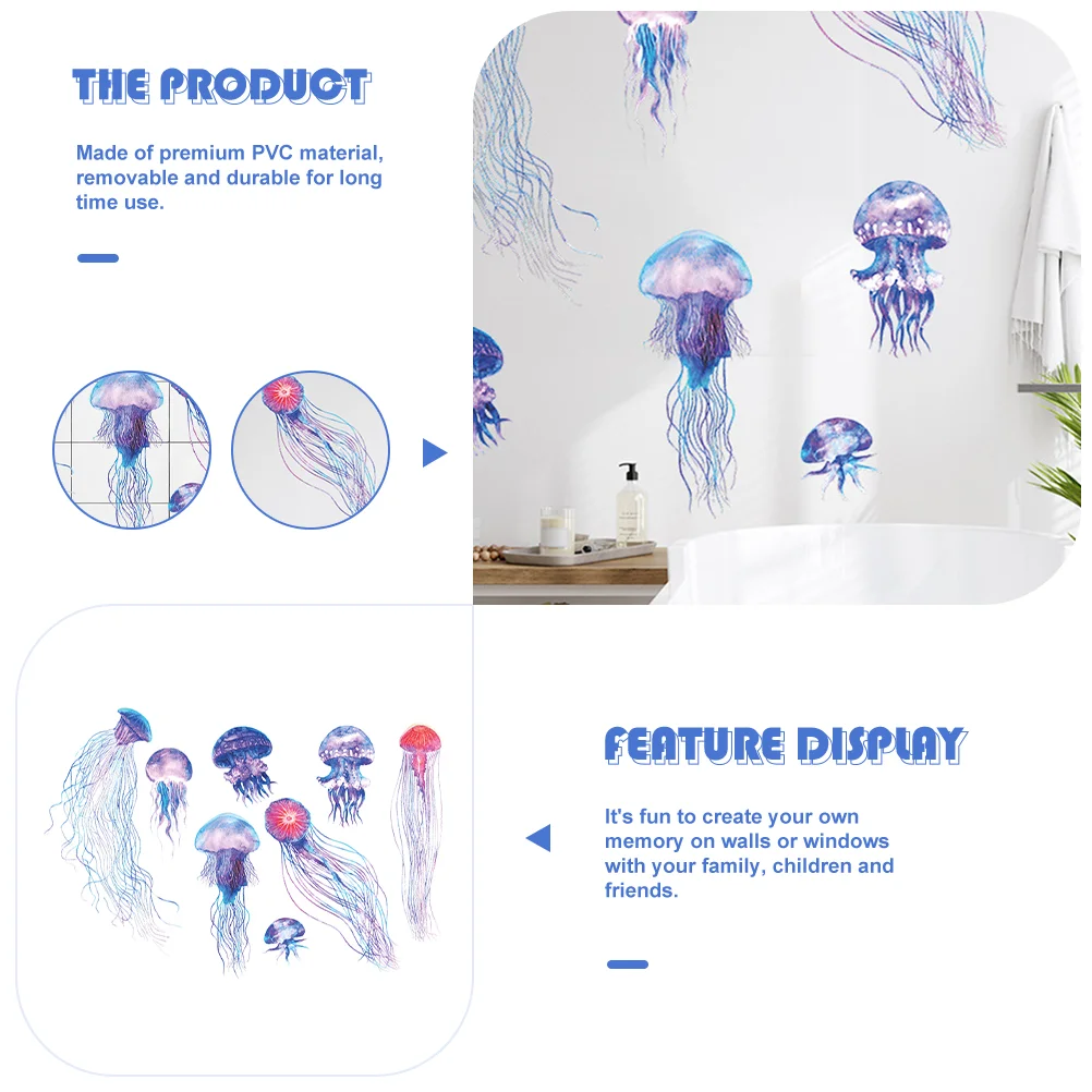1 Набор настенные наклейки Морская Медуза | Наклейки для стен