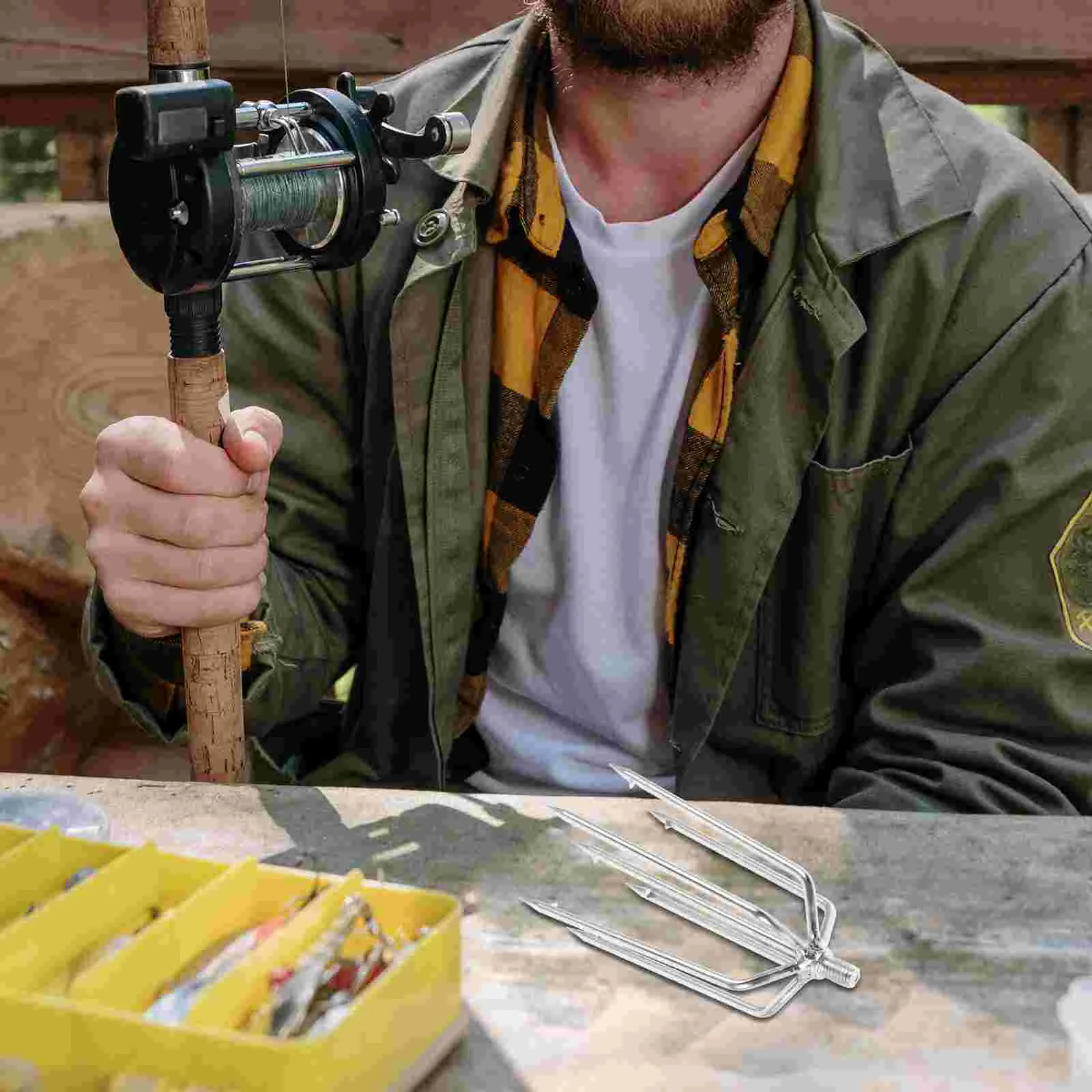 Инструмент для копья принадлежности рыбалки зубцы рыболовная палатка