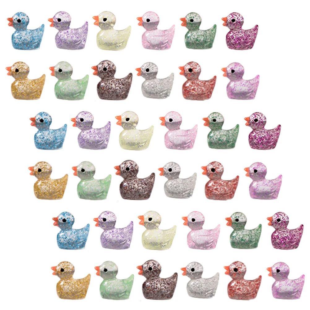 

Duckling Ornament Resin Statue Figurine Yard Adornment Model Craft Cartoon Tabletop Decor