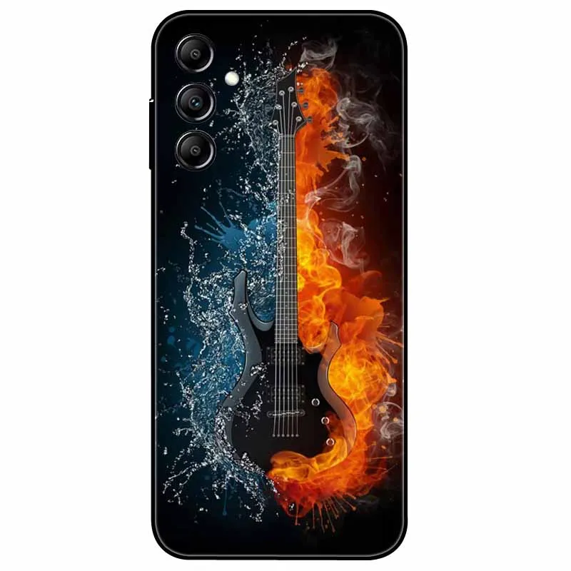 Чехол для Samsung A25/A15 силиконовый роскошный мягкий бампер с космическим рисунком