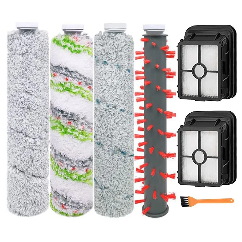 

Для беспроводного пылесоса Bissell Crosswave серии Max 2554 2590 2593 2596, 2554A, Сменный Набор щеточных роликовых фильтров