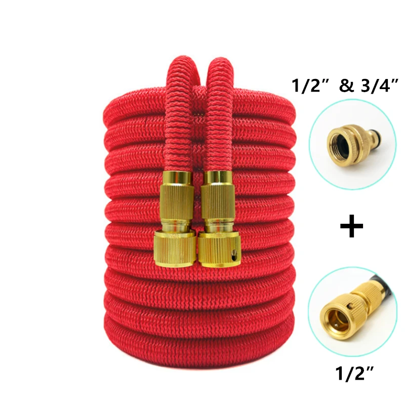 Магический шланг для полива садовый гибкий расширяемый воды высокого давления