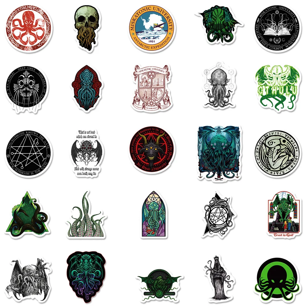 Наклейки Cthulhu сделай сам стикеры граффити для чемоданов ноутбуков скейтбордов