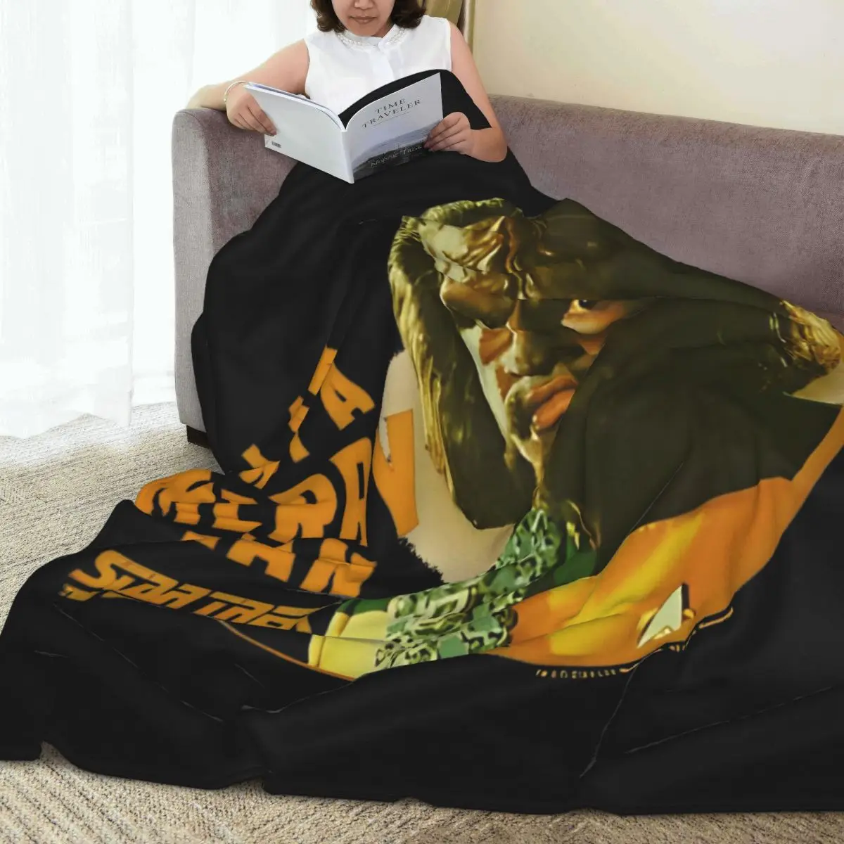 Одеяло Stars Treks The Next Generation Worf I Am Not A Merry Man фланелевое новое мягкое одеяло для