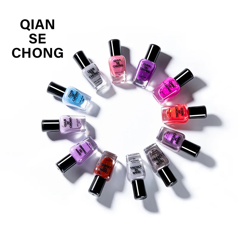 

Temperature Color Changing Thermal Nail Polish Quick Drying Water-based Gradient Nail Polish Varnish Manicure Supplies Nail Art
