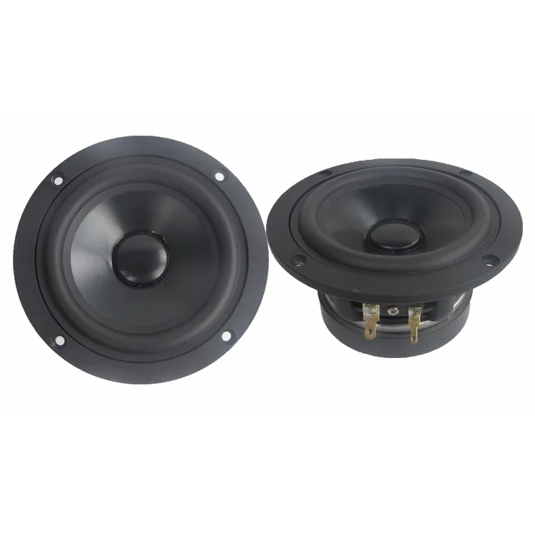 Фото Hi-Fi 4,5-дюймовый широкополосный динамик 4/8 Ом 30 Вт с черной алюминиевой оболочкой для домашнего кинотеатра (1 шт.) №5