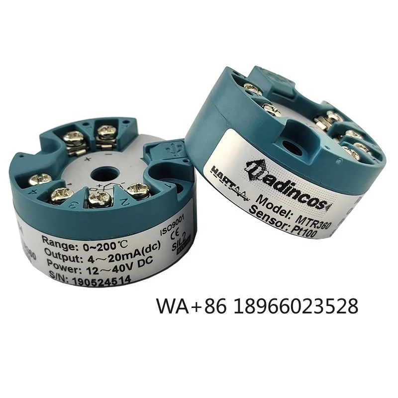 MTR360S: HART 248 изолированный универсальный RTD PT1000 + PT100 термоупальный передатчик