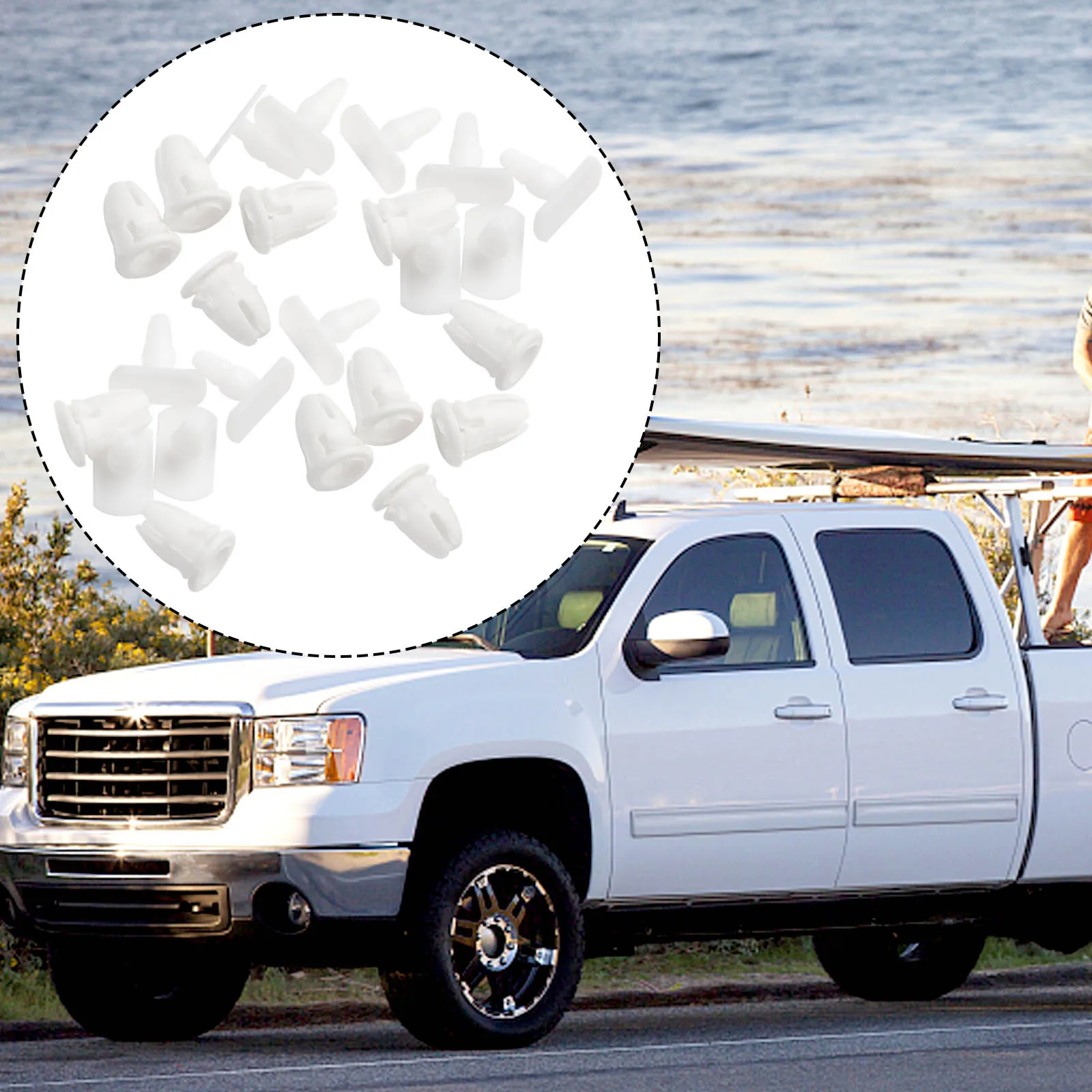 Зажимы для отделки втулки влево/вправо 20 шт. кнопка крепления автомобиля