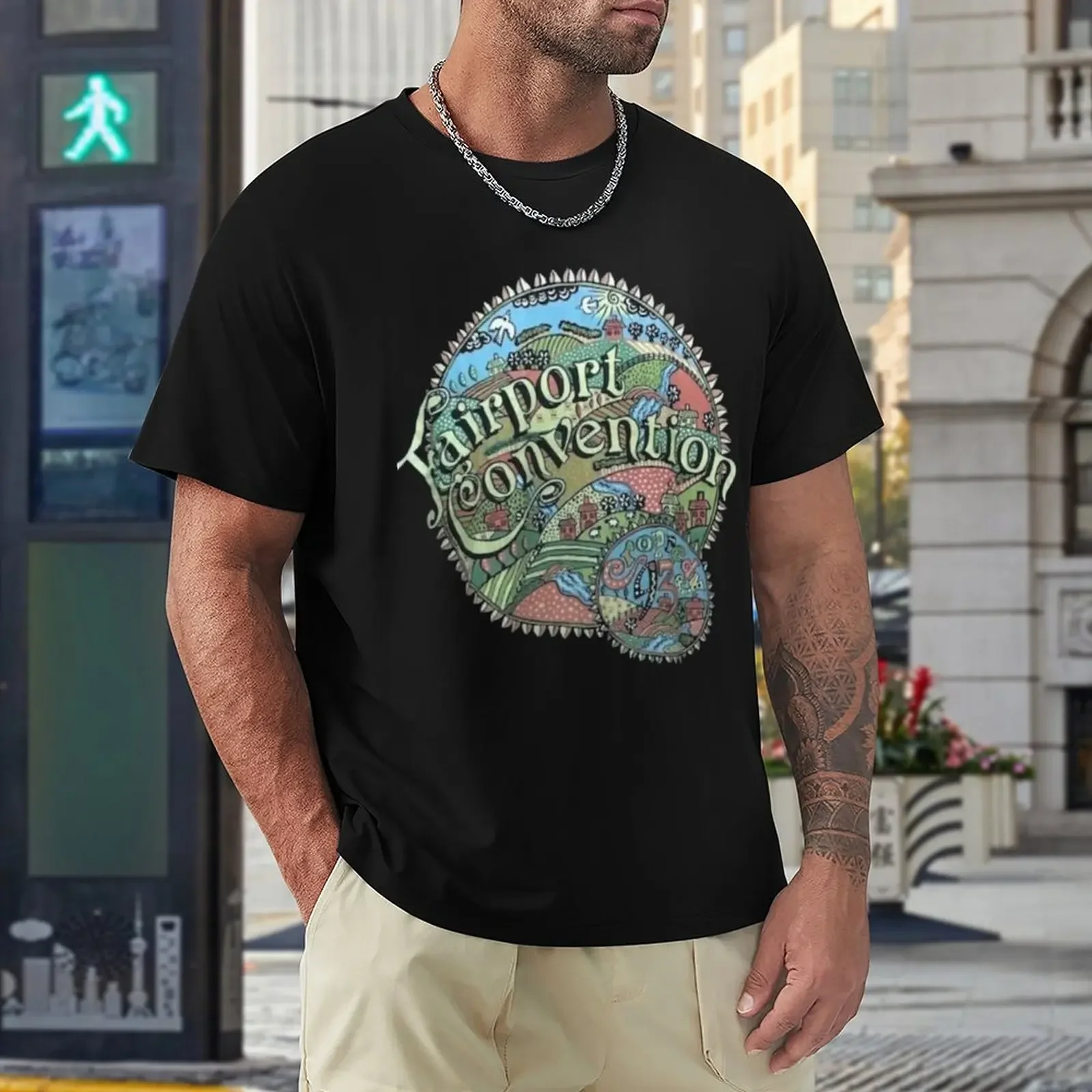 Футболка Fairport Convention летние топы с короткими рукавами для мальчика черные