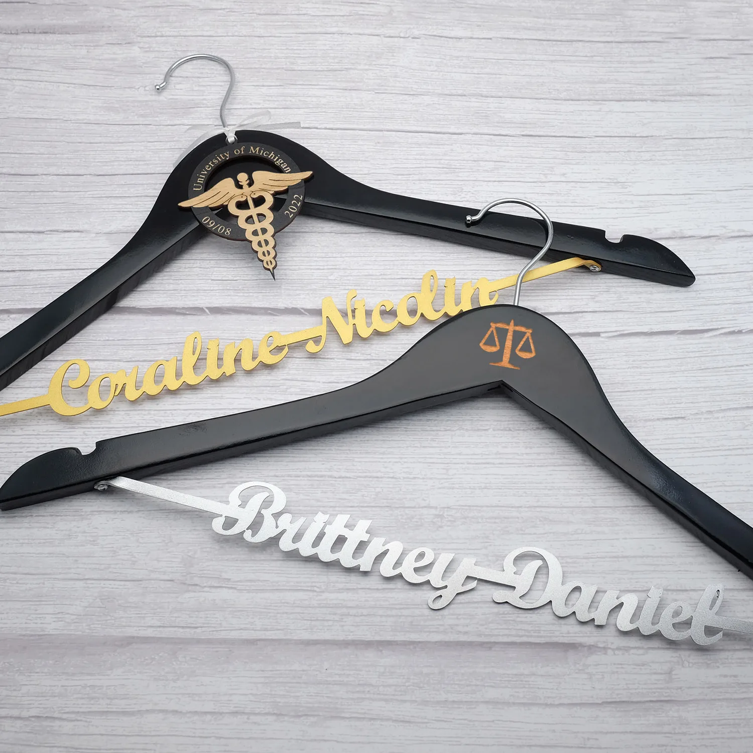 

White Coat Hanger Custom Gift for New Doctor Personalized Coat Hanger for Medical School Graduation Gift First White Coat Gift