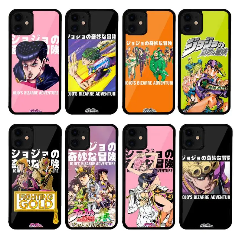 

Jojo's Bizarre Adventure Phone Case PC+TPU For IPhone 13 12 11 Pro Xs X Xr 7 8 Plus Max Se 2020 For Samsung S10 S20 S21 S30