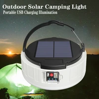 led outdoor solar camping light portable usb charging illumination travel night barbecue hurricane emergency hiking 1200mah powe