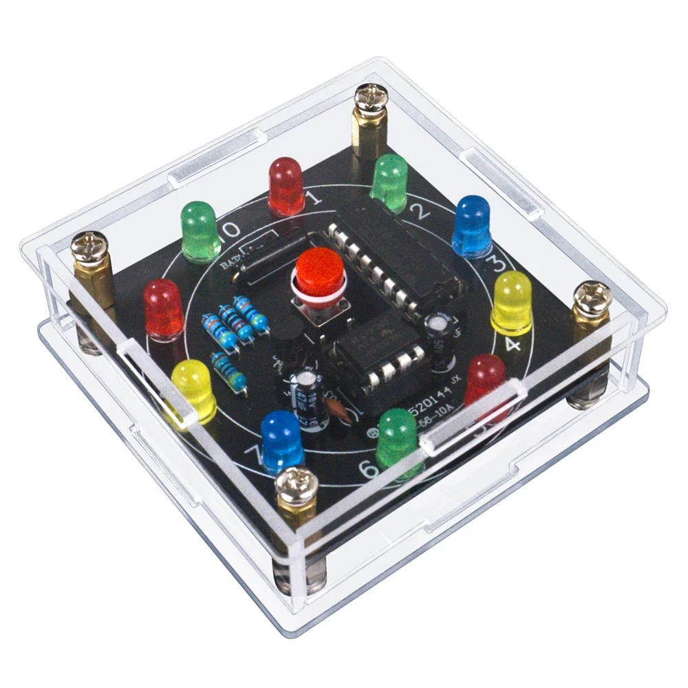 Светодиодный набор для сборки колесо удачи NE555 CD4017 3V