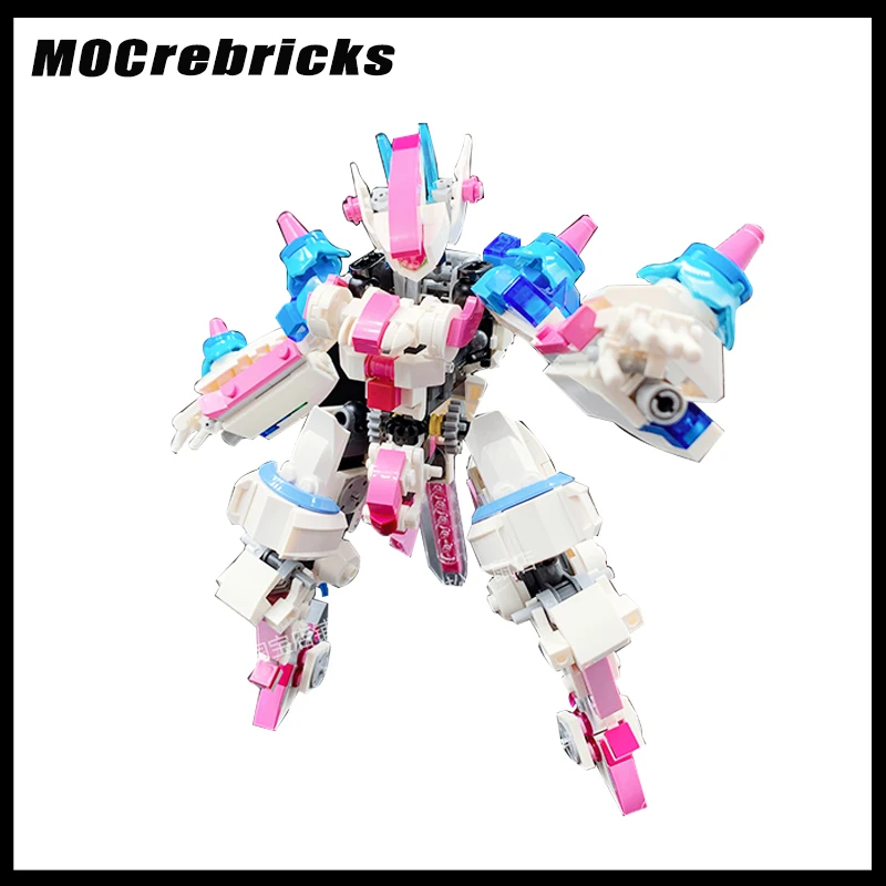 Конструктор MOC Nianghua Sister Mecha, оружие, маленькие частицы, модель, Детские Оригинальные развивающие игрушки, рождественские подарки
