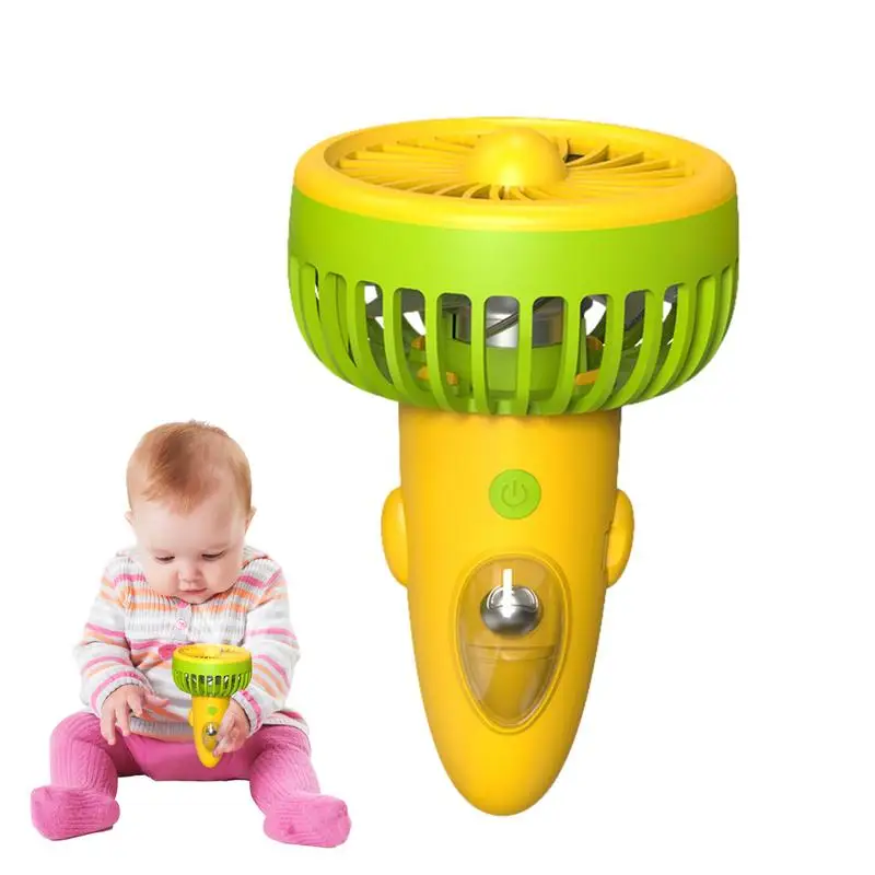 

Small Pocket Fan Portable USB Rechargeable Fan Quiet Handheld Fan Hands-free Cartoon Pilot Design Rechargeable Mini Fan 3 Speeds