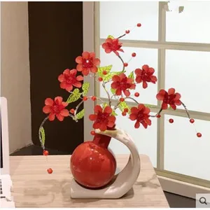Home living room office desktop decoration ornaments, fresh ceramic vases, shop restaurant study table decoration