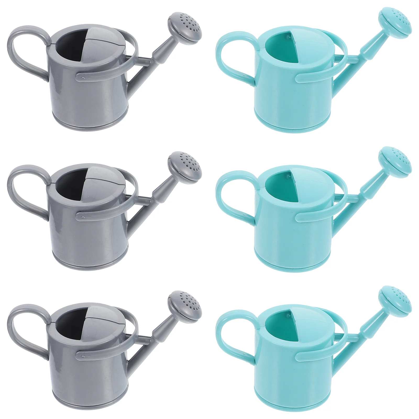 

6 Pcs Garden Miniatures Watering Cans Toy Containers Plastic Trim Tool Kettles Accessories Small Outdoor Device
