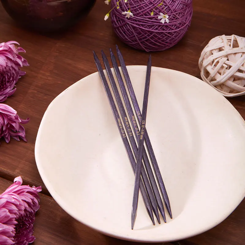Новое поступление обожающие двойные заостренные вязальные спицы
