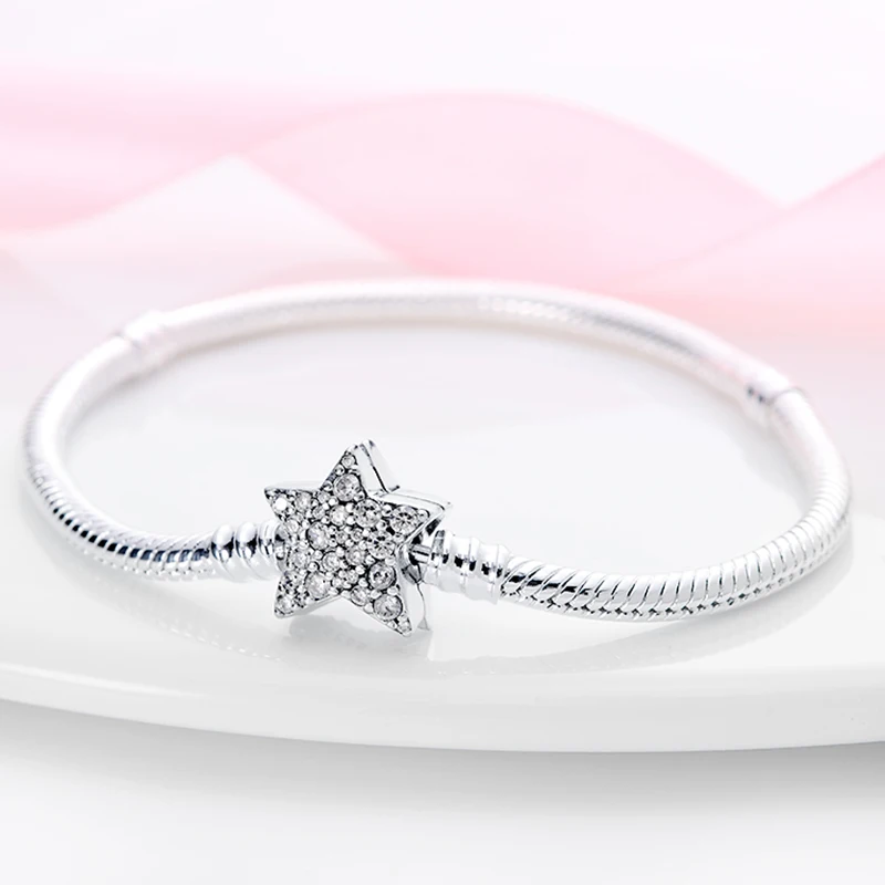 Лидер продаж браслеты-цепочки из серебра s925 подходят для оригинального бренда