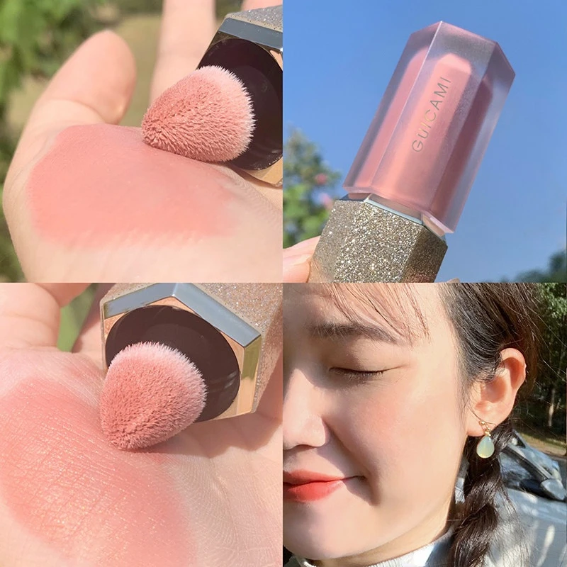Liquid Face Blush Cheek Rouge Natural Smooth Cheek Blusher Rouge Pigmented Blusher Long Lasting Creamy Face Makeup Cosmetic