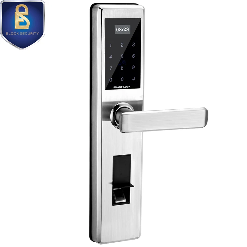 Stainless steel Anti-theft door smart biometric fingerprint door lock enlarge