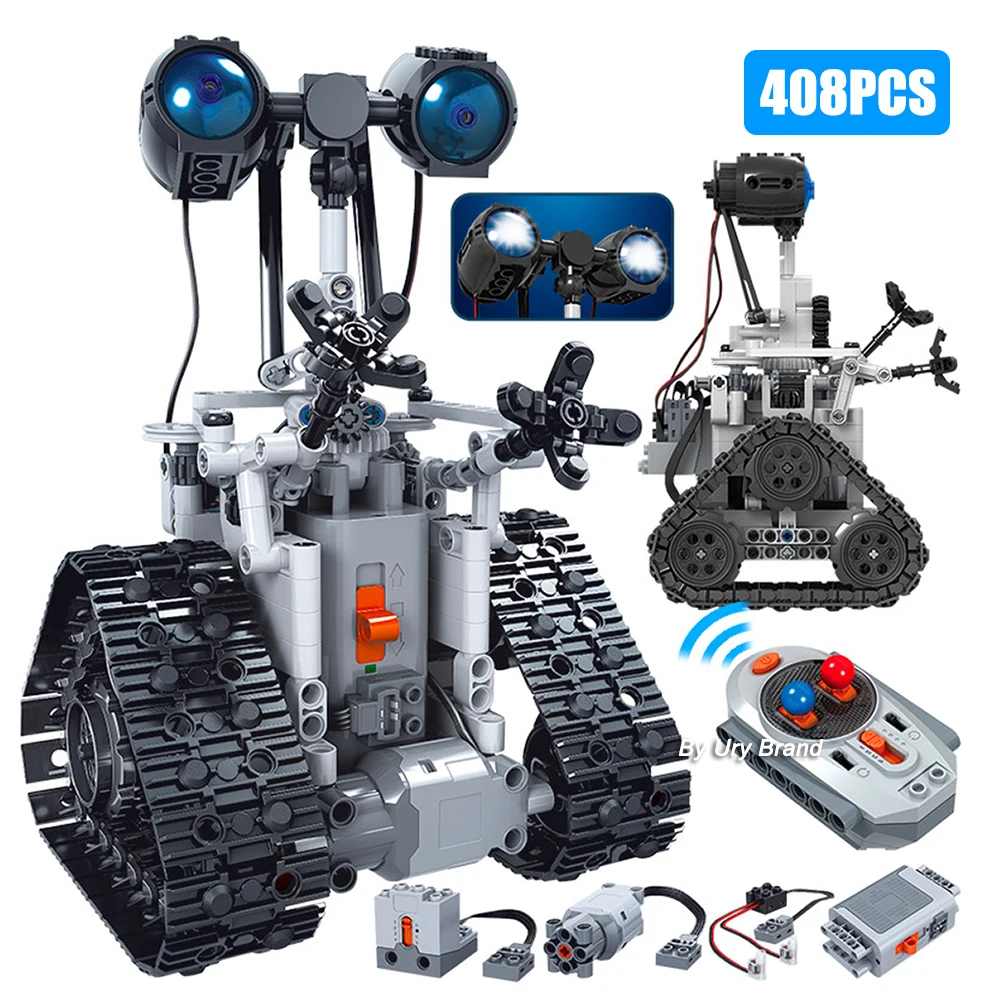 Technical Creative Electric RC Robot Set Building Blocks Remote Control Intelligent Model Car Toys for Children Boys Gift 408PCS