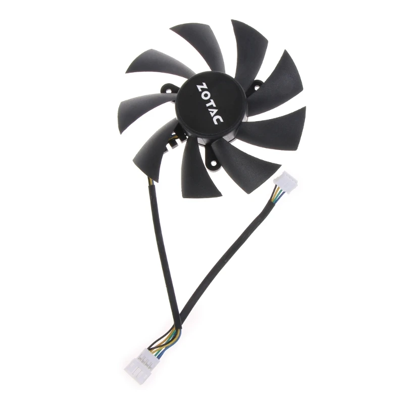 

Вентилятор кулера GPU для Zotac RTX2060 2060 Вентилятор VGA Охлаждение видеокарты 4Pin 12V R2LB