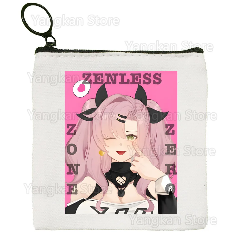 Zenless Zone Zero ZZZ милый однотонный холщовый кошелек для монет маленький свежий новый