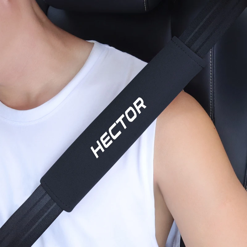 

Car Seat Belt Cover Auto Seat Belt Shoulder Pad Clip Suede Carbon Fiber For MG Hector Auto Accessories Driver Shoulder Care