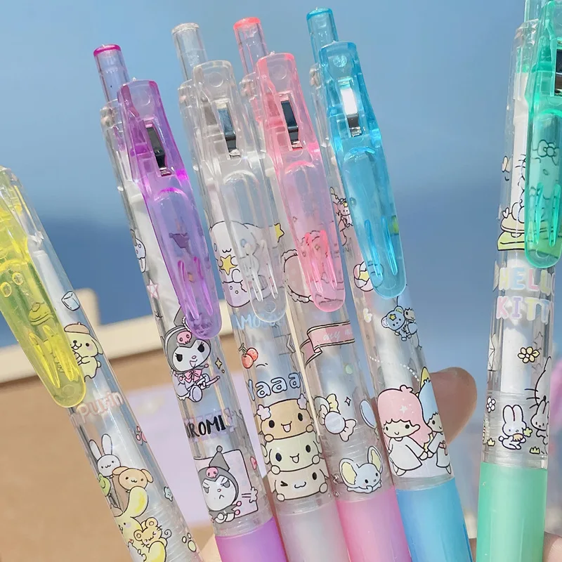 Kawaii Kuromi My Melody Hellokittys помпон Purin Cinnamoroll Sanrioed канцелярские принадлежности Милая