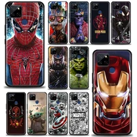 marvel superheroes for realme c1 c2 c21y c25 c12 case silicone back cover marvel phone case for oppo realme gt 5g gt2 neo2 coque