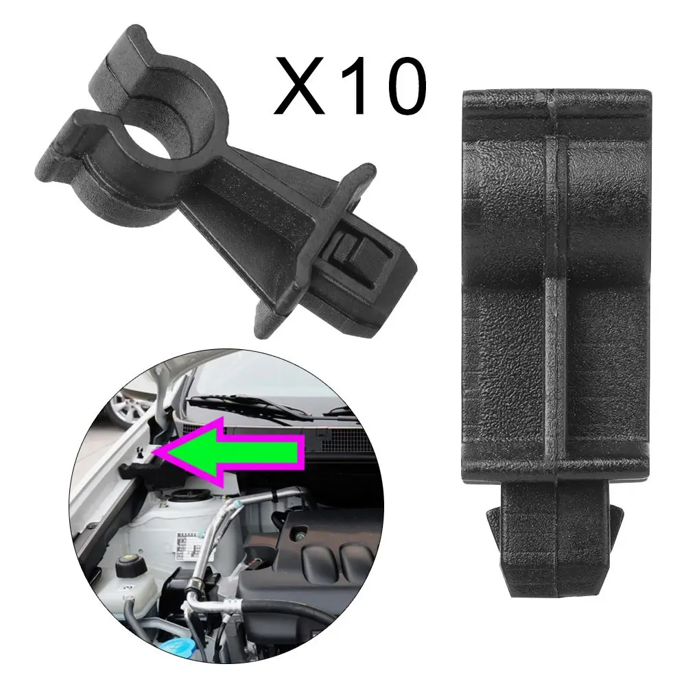 

Car Parts Holder 65722EB300 Prod Rod Clamp Black Retainer Hood Bonnet Support Clip For Nissan Qashqai Pathfinder Navara