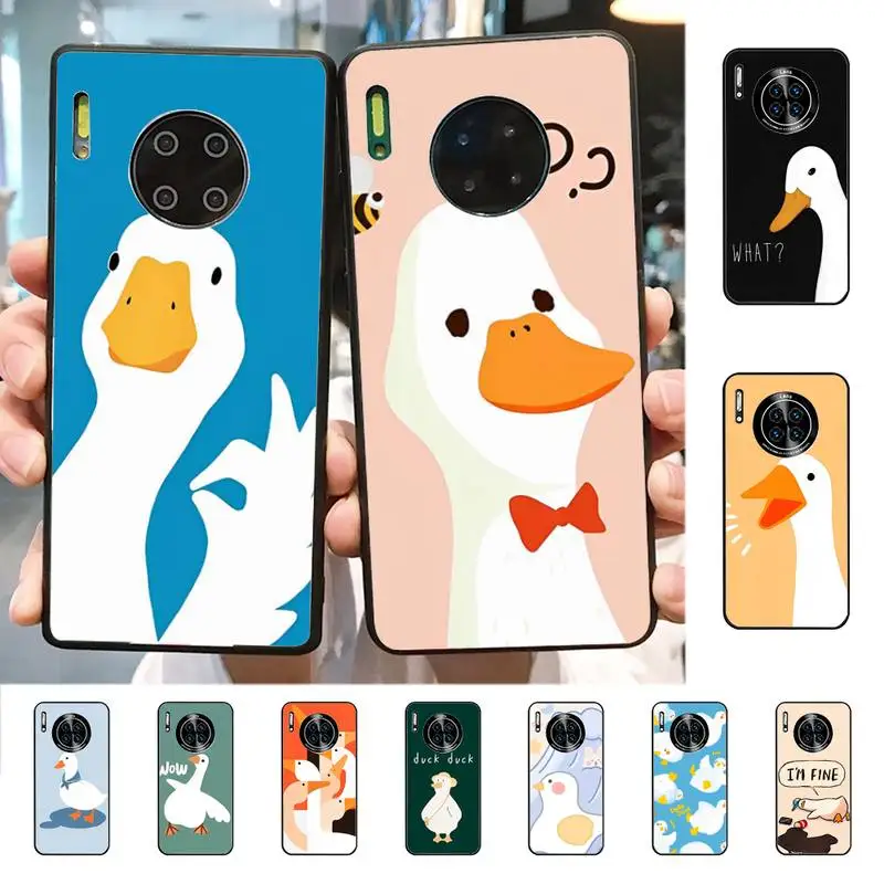 YNDFCNB Goose duck cute Phone Case For Huawei Mate 10 20 30 40 50 lite pro Nova 3 3i 5 6 SE 7 pro 7SE