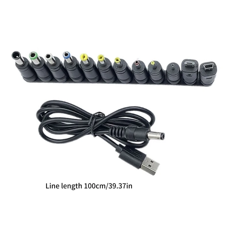 573A Многоцелевой USB до 5 5x2 1 мм В шнур для зарядки кабель питания с адаптерами Micro