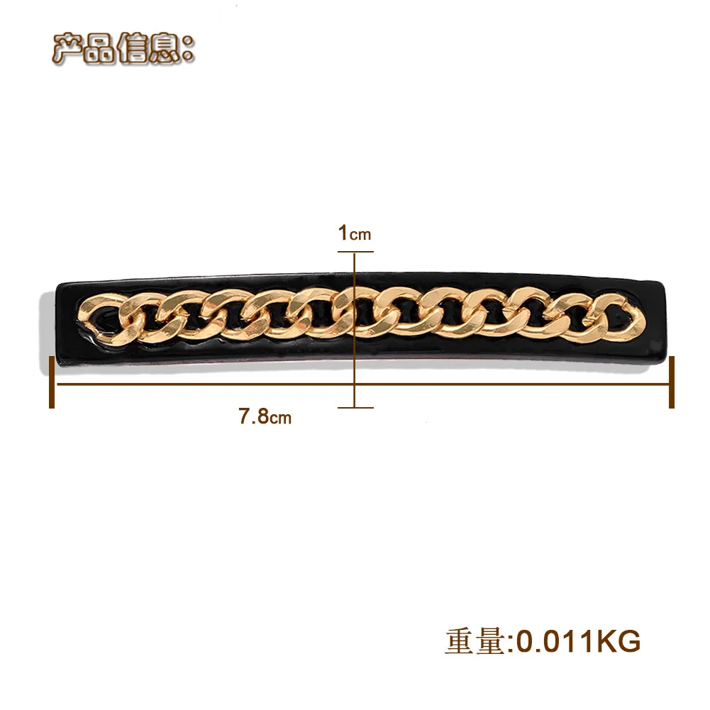 Металлическая акриловая заколка для волос