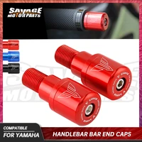 motorcycle handlebar bar end plug caps for yamaha fz07 fz09 fz10 xsr700 xsr900 fzr600 fz 6r6n6s yzfr125 handle grips slider