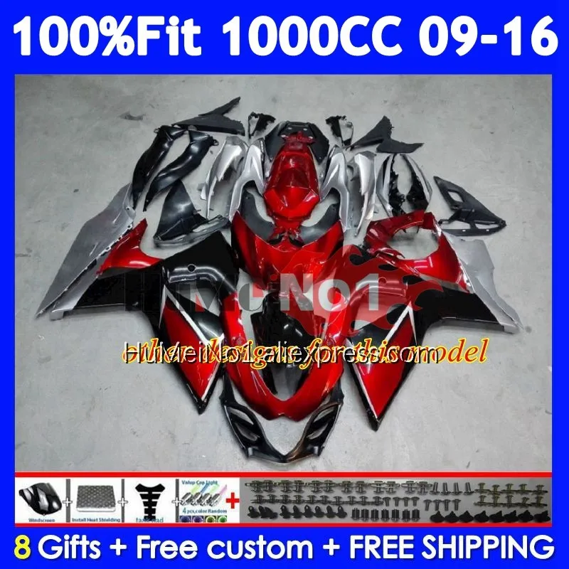 Комплект впрыска для SUZUKI GSXR 1000 K9 GSXR-1000 GSX-R1000 121 No 132 GSXR1000 RIZLA синий 09 10 11 12 2013 2014 2015 2016