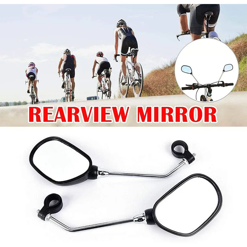 

1 Pair Bicycle Rear View Mirror Bike Cycling Wide Range Back Sight Reflector Angle Adjustable Left Right Mirrors