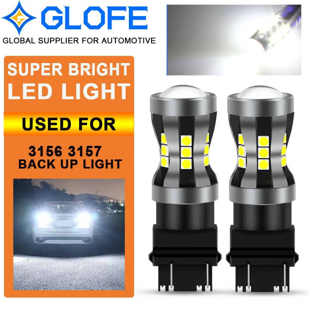 

2X Upgarde 21Smd-3030 3157 3156 3155 6000K, белые резервные светодиодные светильник пы заднего хода