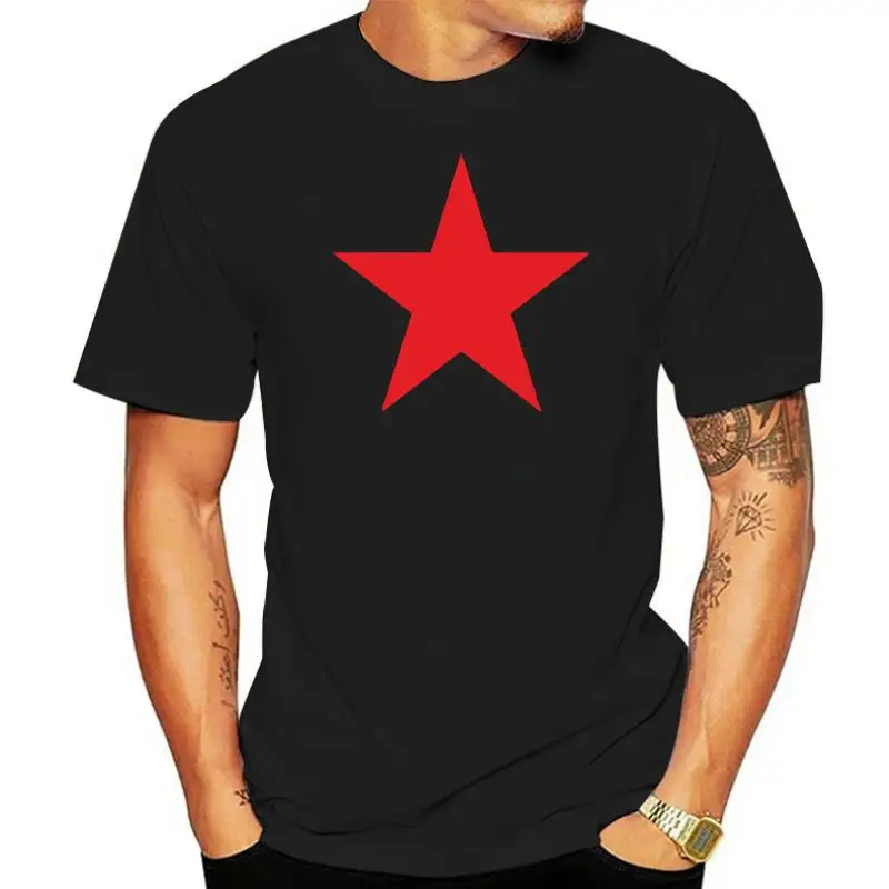 

Men T-Shirt 2022 Fashion Printed T-Shirt Pure Cotton Men Red Star Army Green T-Shirt All Size Free Delivery Customized T-Shirts