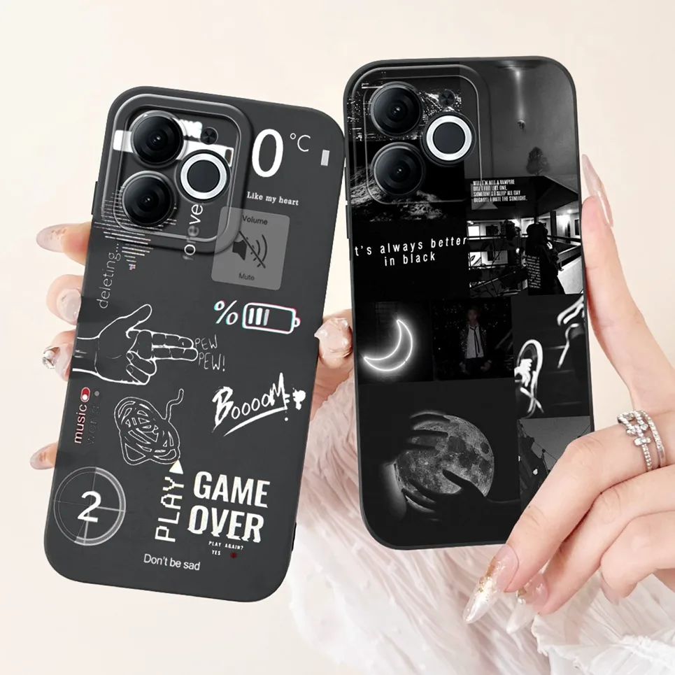 Задняя крышка для Itel A80 A70 A665L чехол телефона мраморный авокадо луна ночь готика