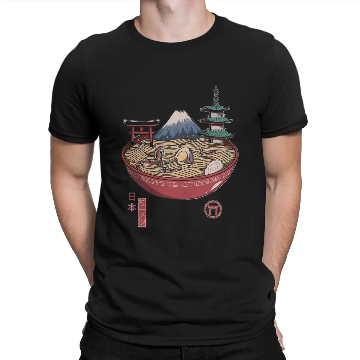

Men's T-Shirt Ramen Leisure 100% Cotton Tee Shirt Short Sleeve Food Culture Art T Shirt O Neck Clothing New Arrival