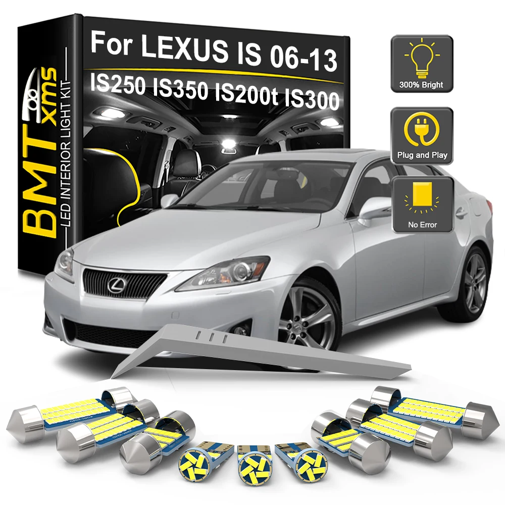 BMTxms 15 шт. стандартных лампочек для Lexus IS IS250 IS300 IS350 IS220D MK2 2006-2008 2009 2010 2011 2012