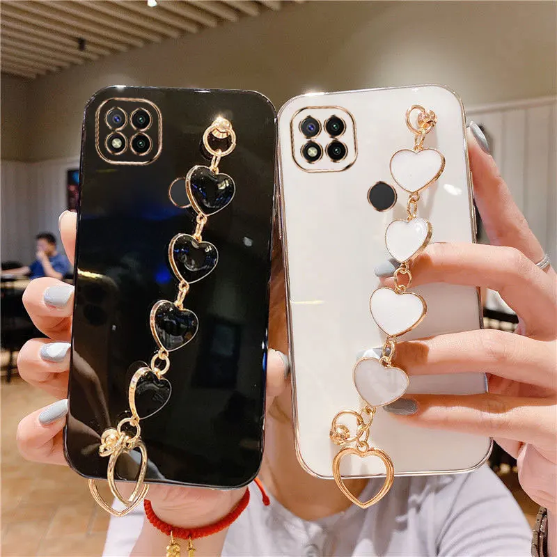 

Luxury Plating Love Bracelet Anti-fall Case for Xiaomi Redmi 9C Cases For Xiaomi Redmi 9A Sexy Cover Case Redmi 9c NFC 9A 10c