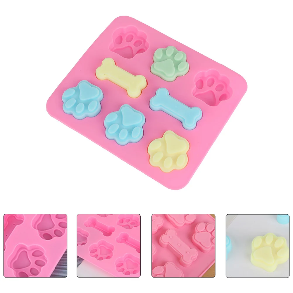 

Silicone Molds Cake Dog Baking Bone Jelly Treat Paw Fondant Ice Pans Oven Chocolate Cat Shape Freezer Silicone molds for baking