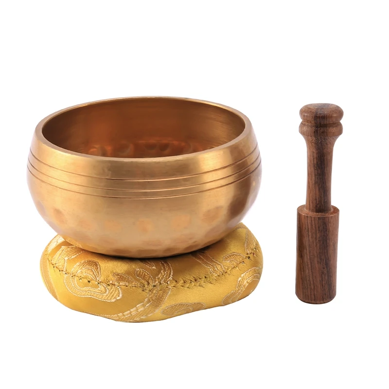 

3.2 Inch Tibetan Singing Bowl Zen Meditation Yoga Meditation Bowl Wooden Stick Cushion